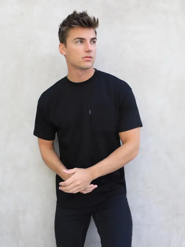 Relaxed Pocket T-Shirt - Black sold by Blakely