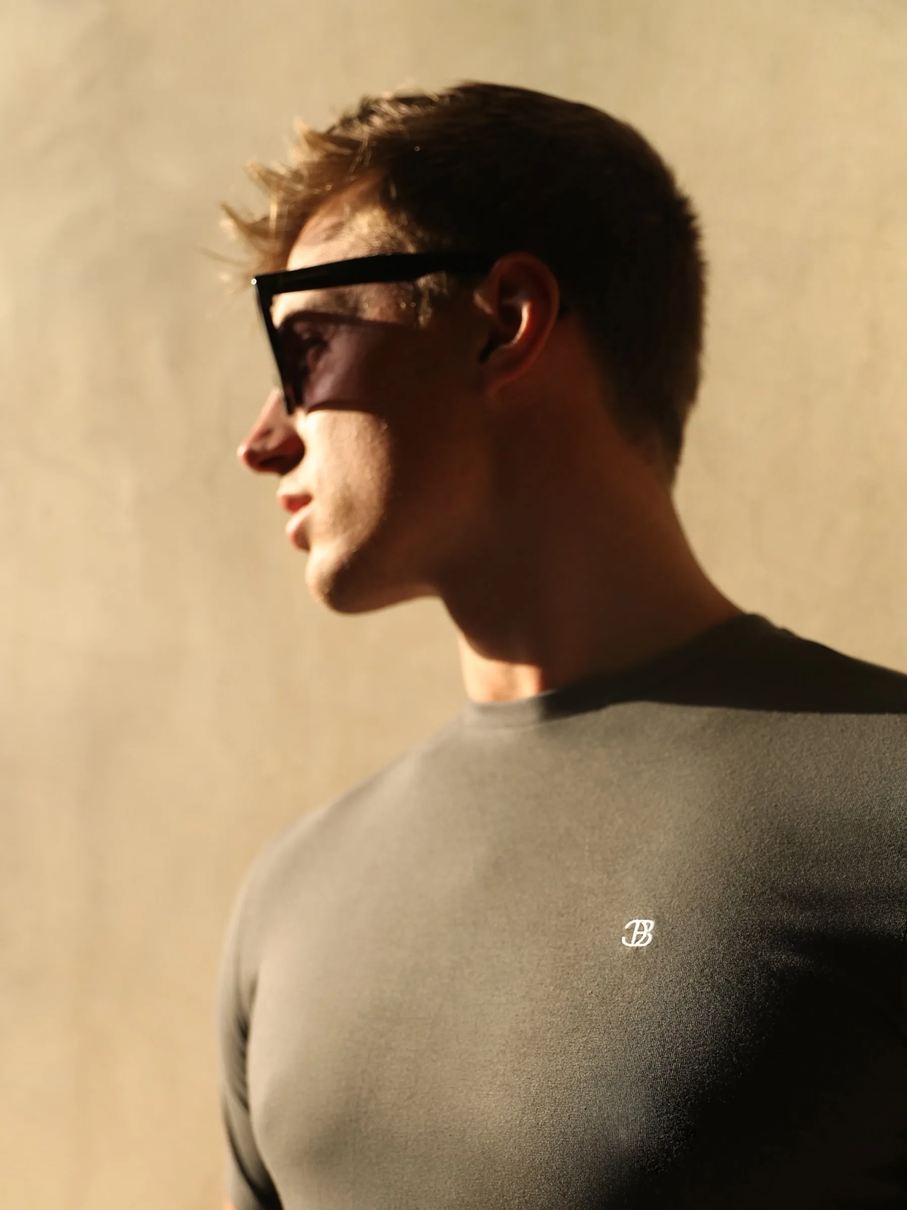 Initial Crew T-Shirt - Charcoal sold by Blakely product image thumbnail 3