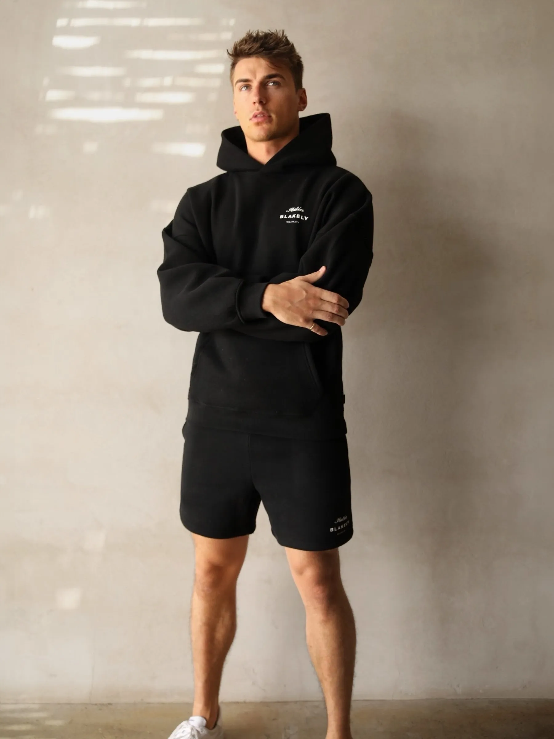 Italia Relaxed Hoodie - Black sold by Blakely product image thumbnail 4
