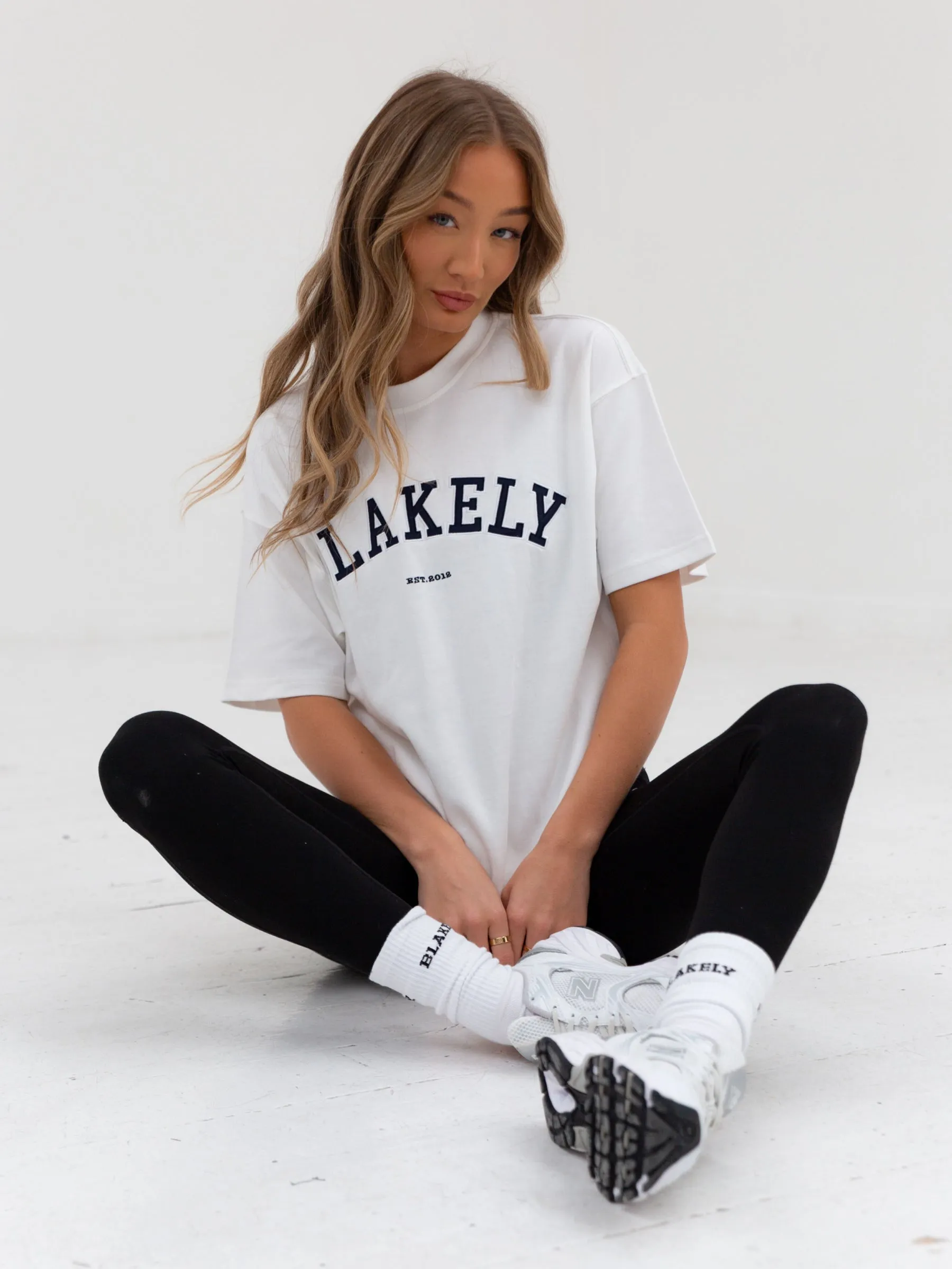 Varsity Oversized T-Shirt - White sold by Blakely product image thumbnail 3