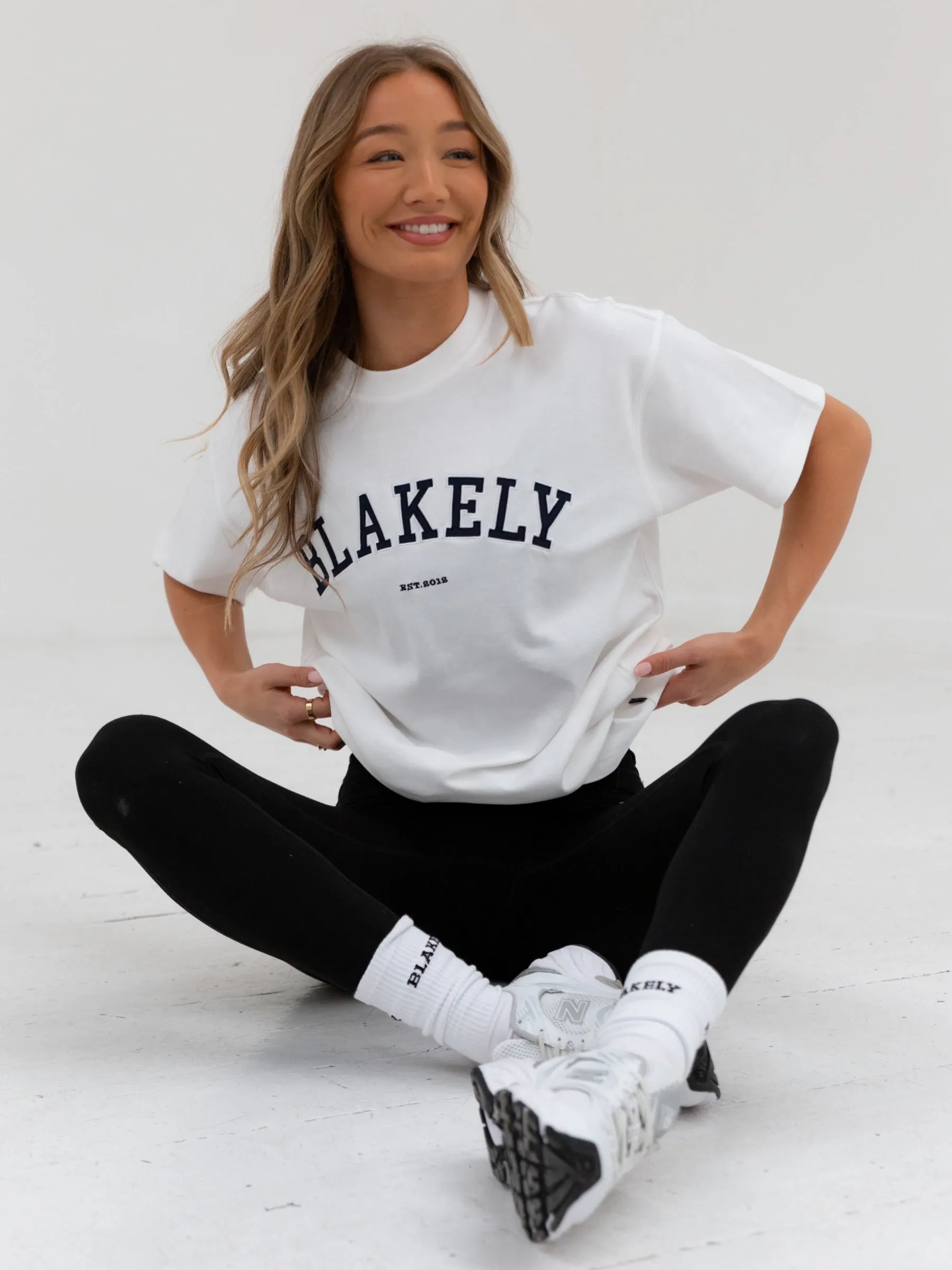 Varsity Oversized T-Shirt - White sold by Blakely product image thumbnail 2