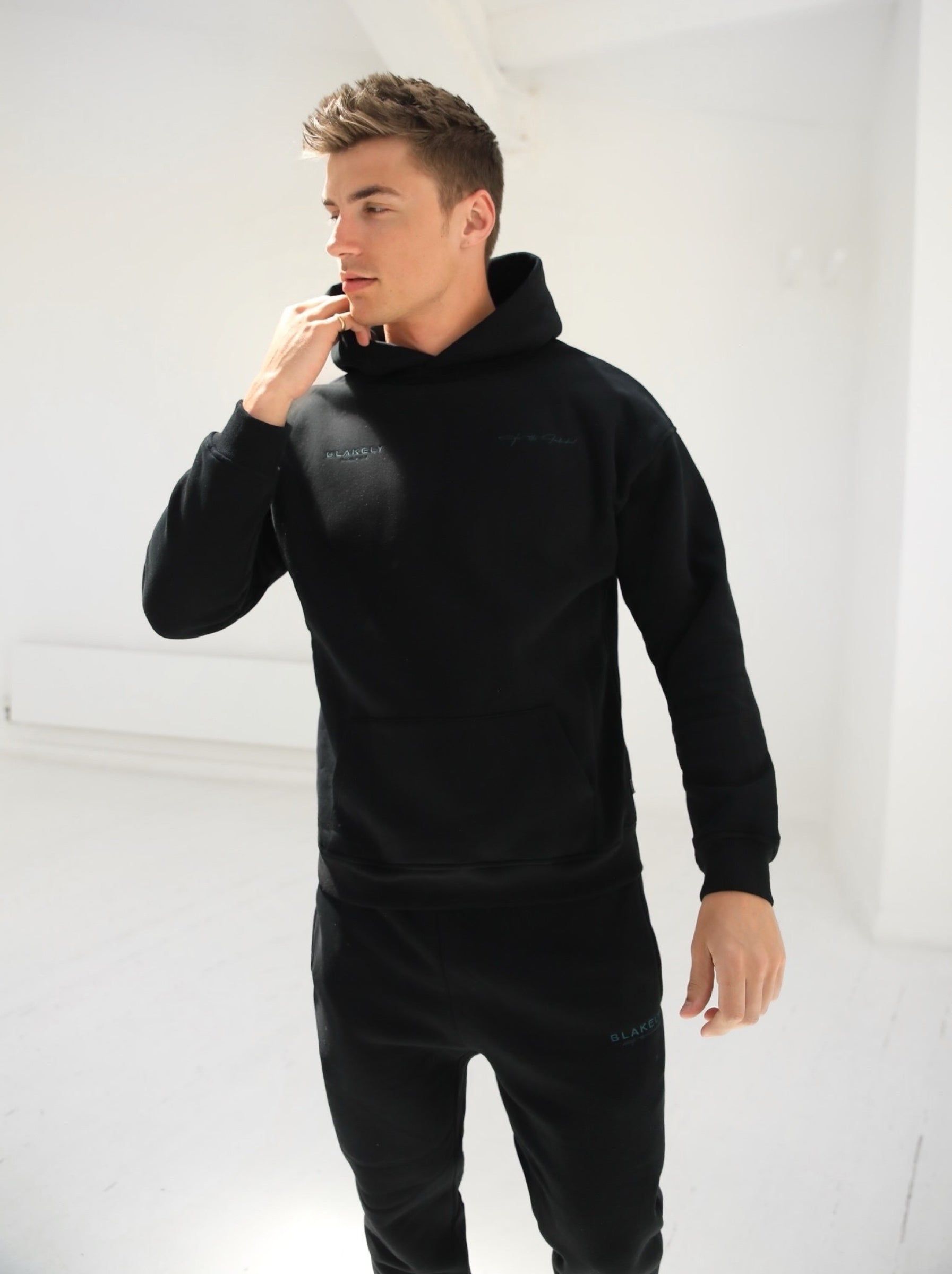Signature Relaxed Hoodie - Black sold by Blakely product image thumbnail 3