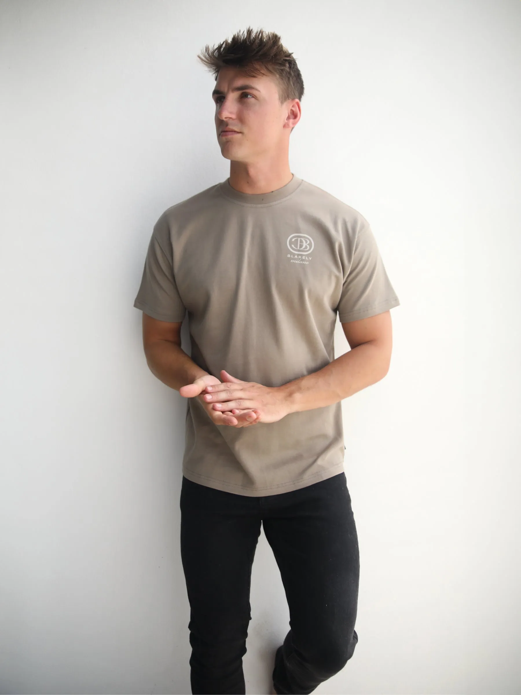 Milano Relaxed T-Shirt - Light Brown sold by Blakely product image thumbnail 4