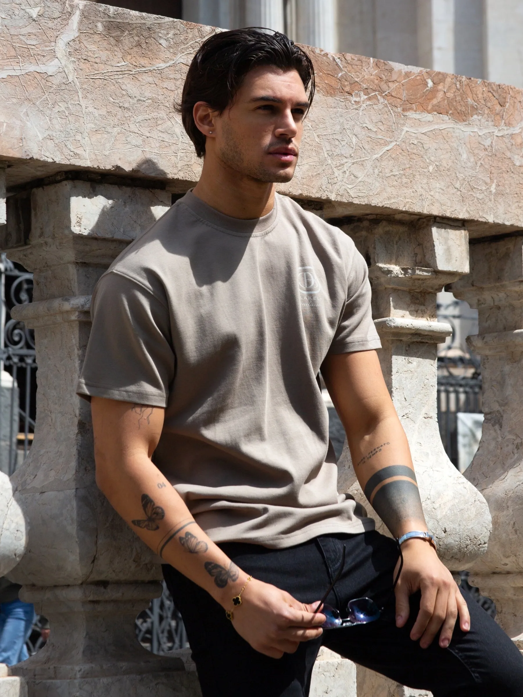 Milano Relaxed T-Shirt - Light Brown sold by Blakely product image thumbnail 2