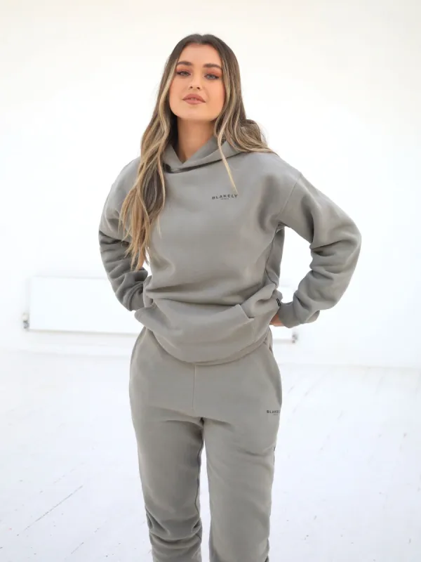 Reseau Womens Relaxed Hoodie - Stone Grey sold by Blakely