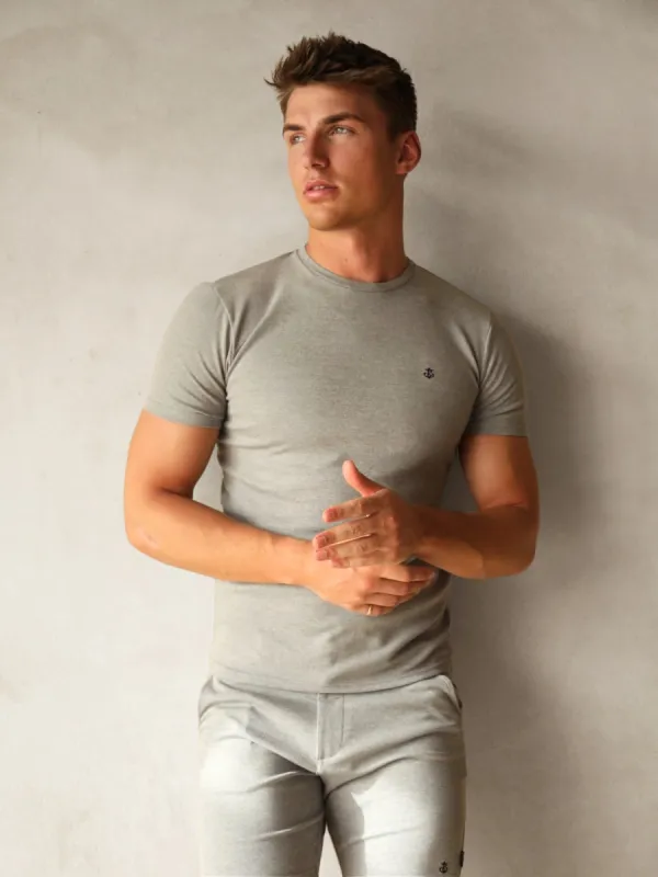 Sorrento T-Shirt - Marl Grey sold by Blakely
