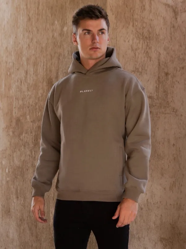 Essential Relaxed Hoodie - Brown sold by Blakely