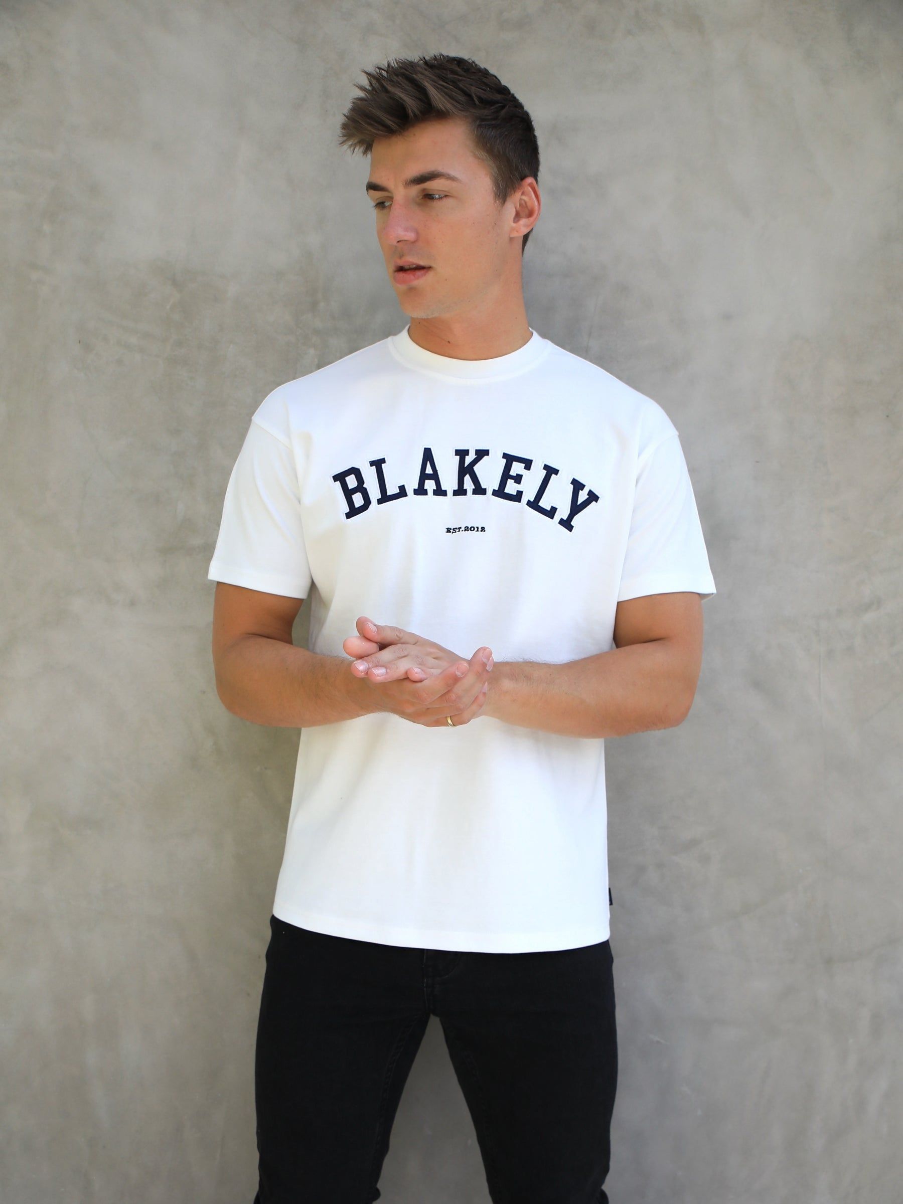 Varsity Relaxed T-Shirt - White sold by Blakely product image thumbnail 2