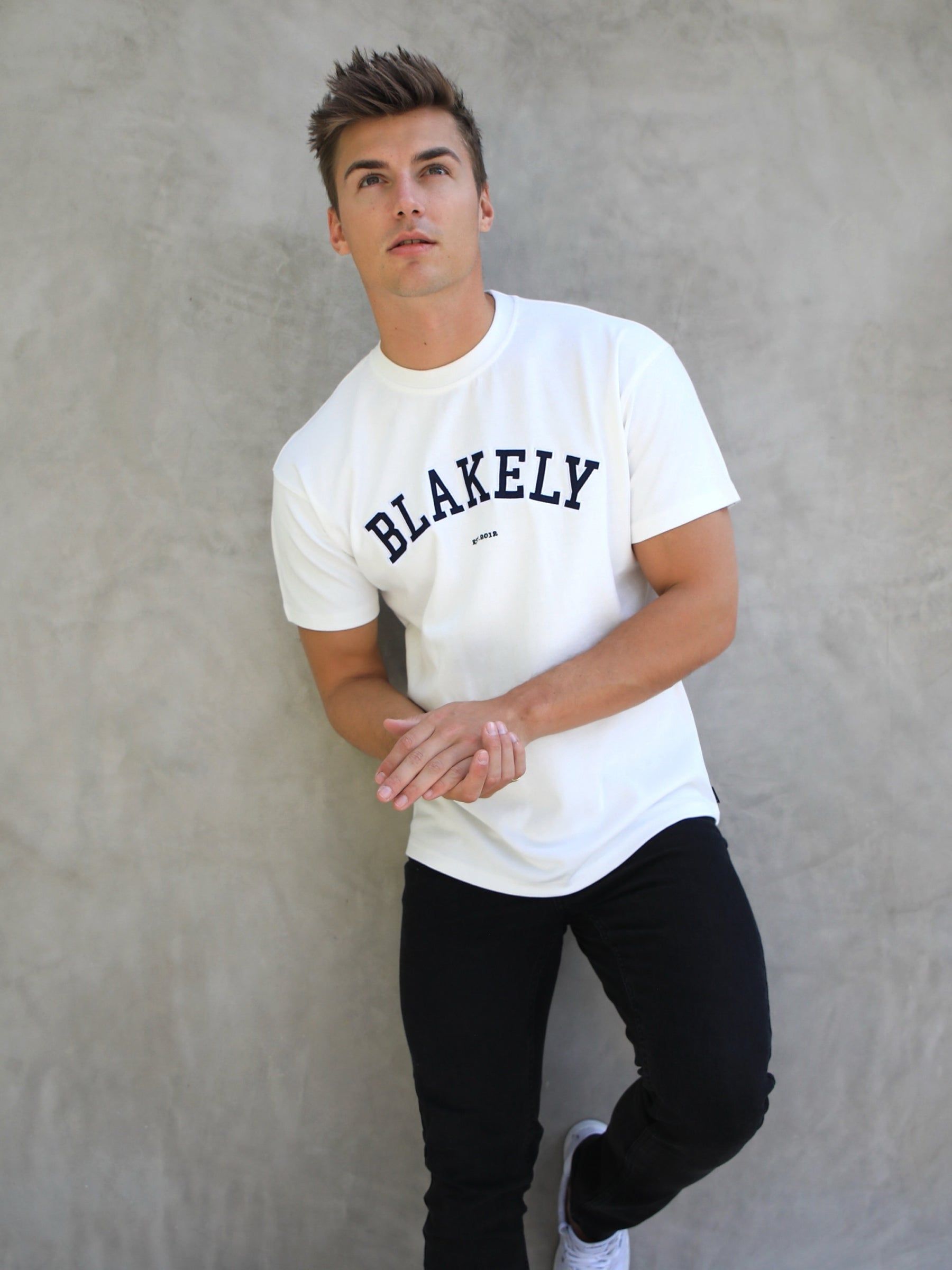 Varsity Relaxed T-Shirt - White sold by Blakely product image thumbnail 3