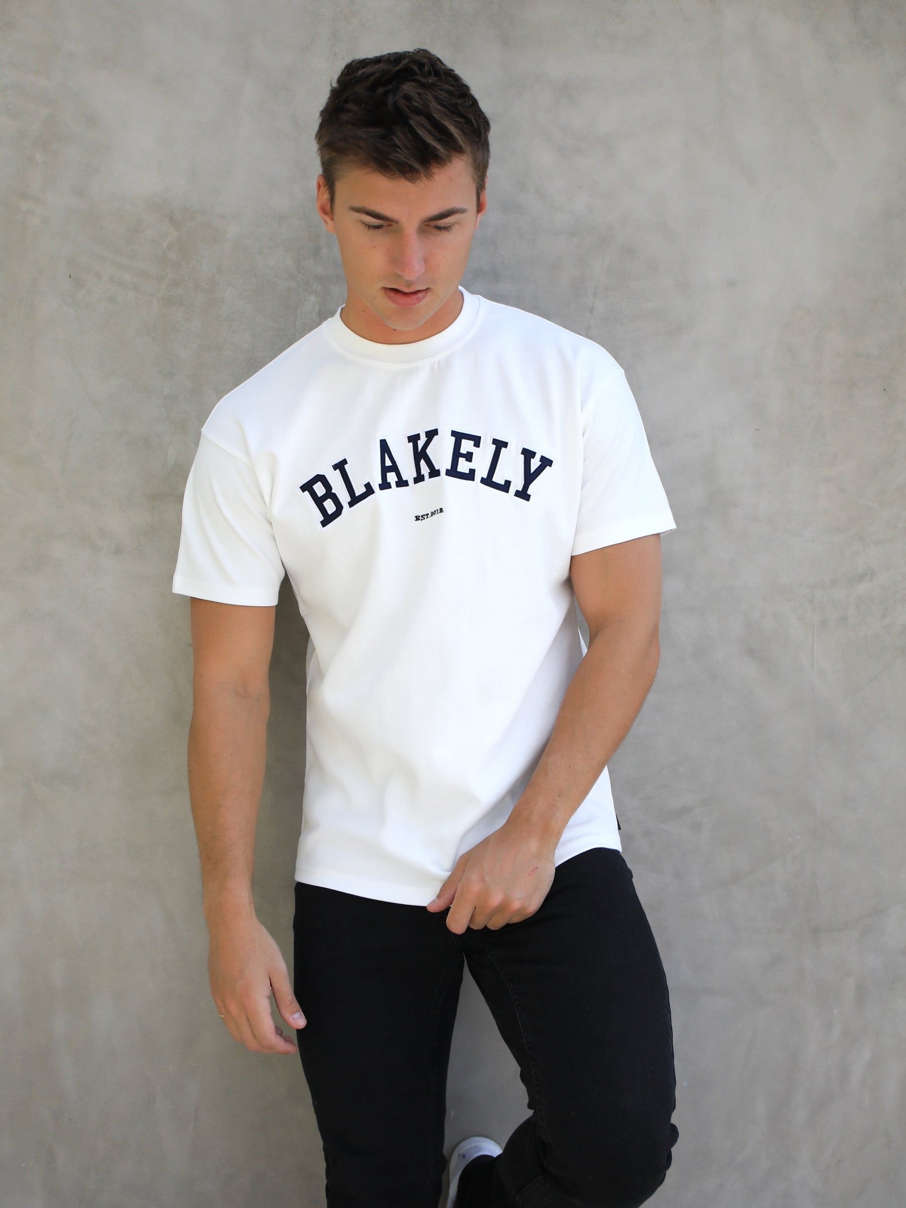 Varsity Relaxed T-Shirt - White sold by Blakely product image thumbnail 4