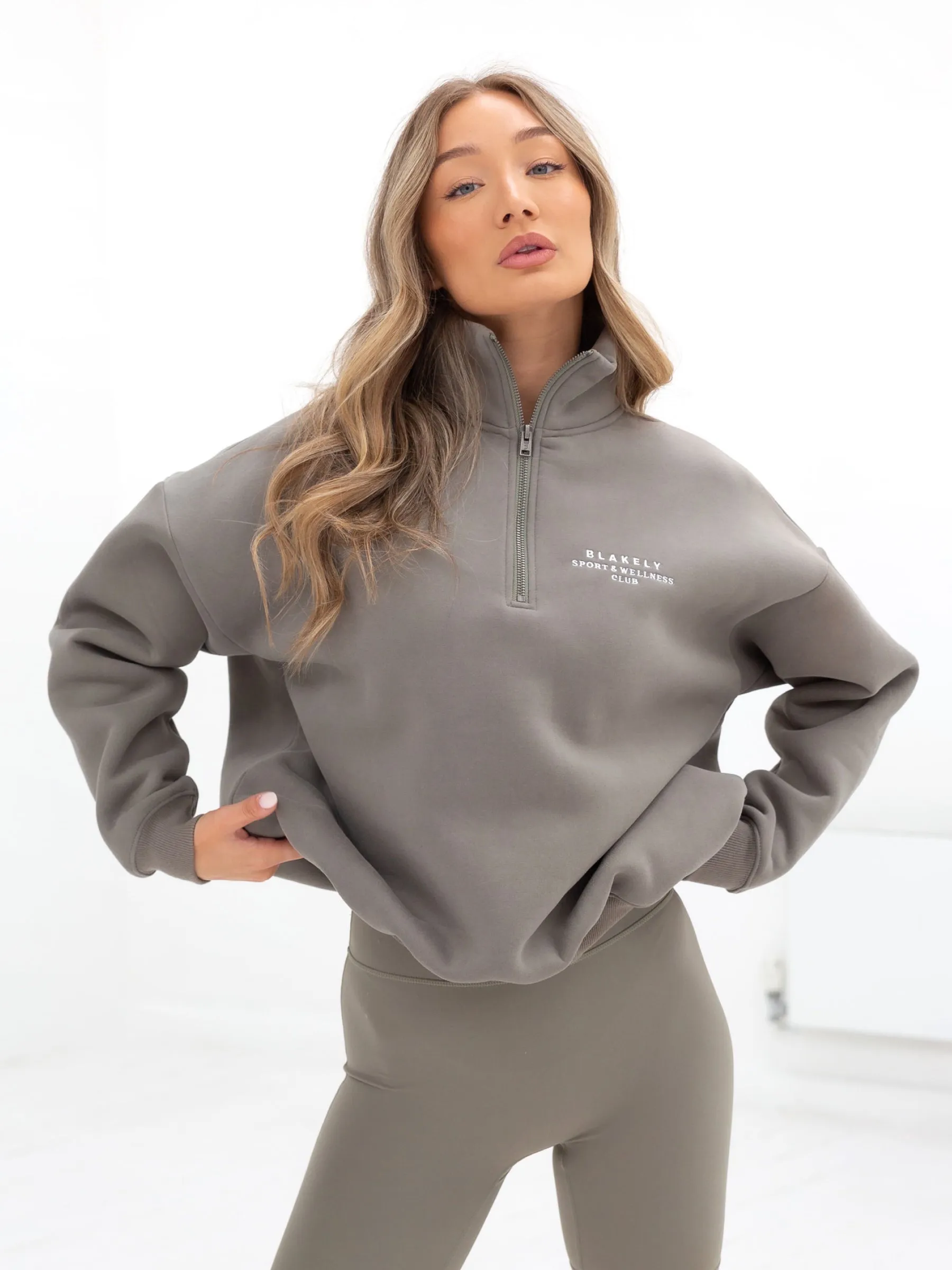 Ultimate 1/4 Zip Jumper - Safari Green sold by Blakely