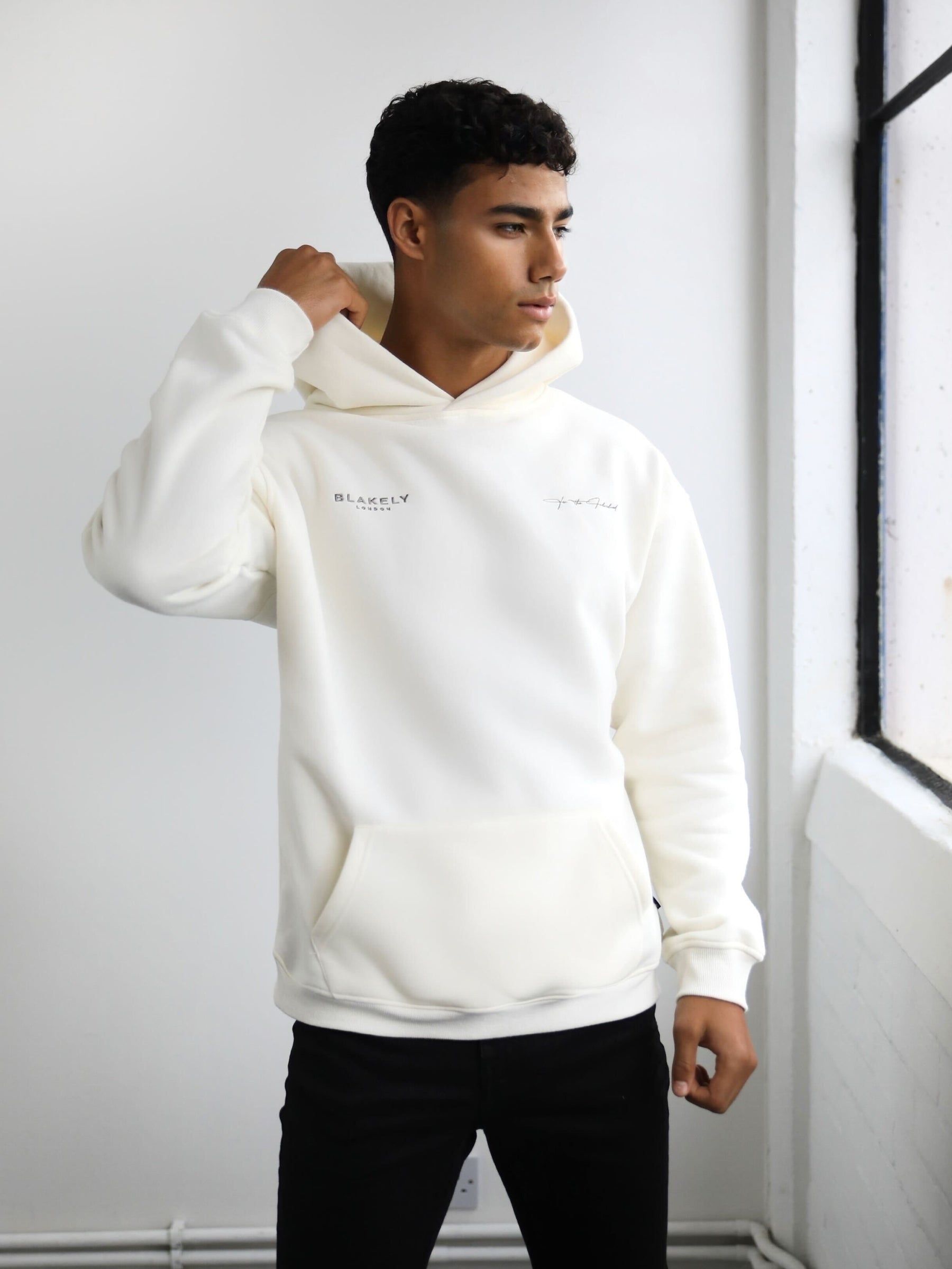 Signature Relaxed Hoodie - Off White sold by Blakely product image thumbnail 2