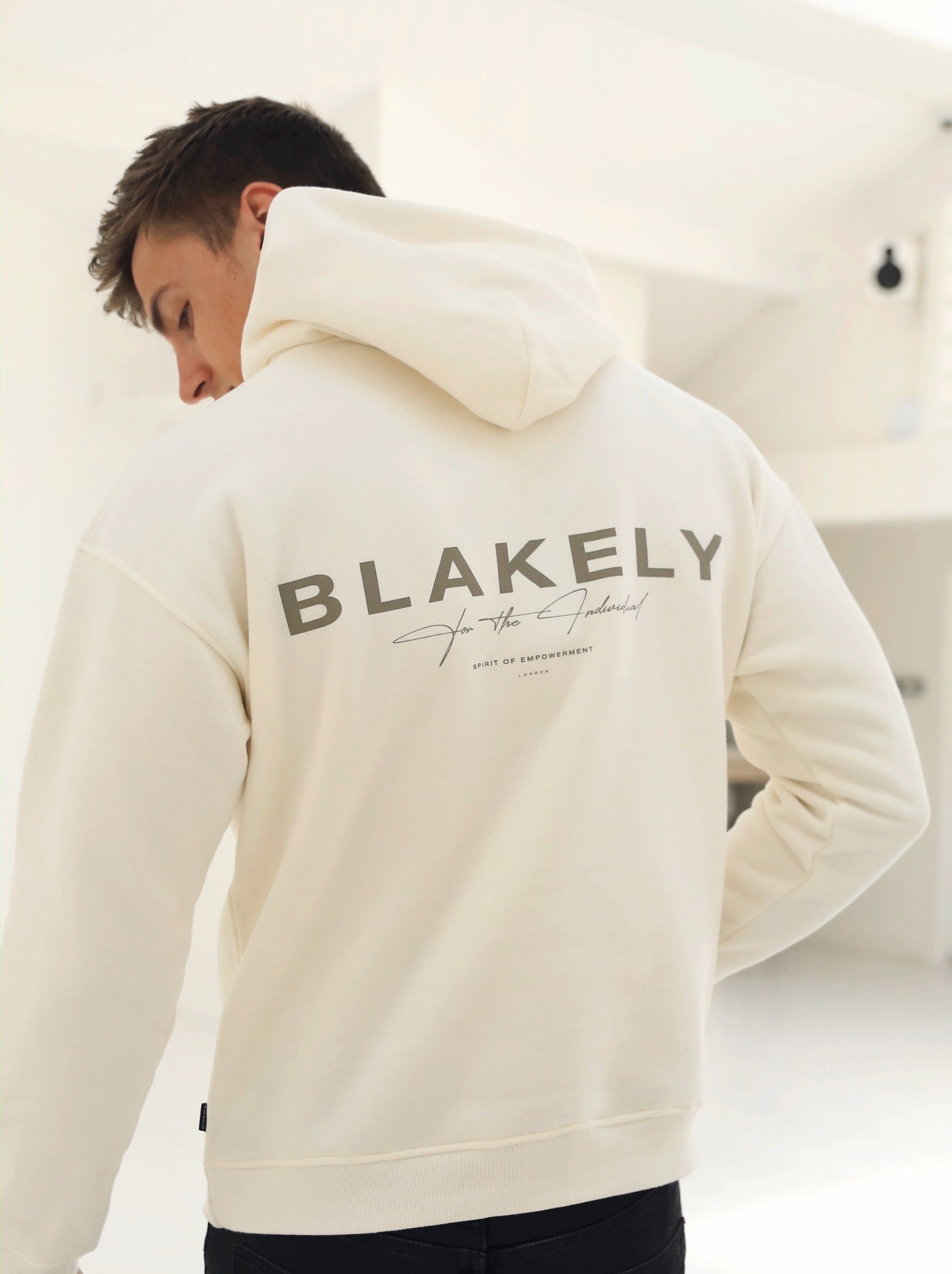 Signature Relaxed Hoodie - Off White sold by Blakely product image thumbnail 5