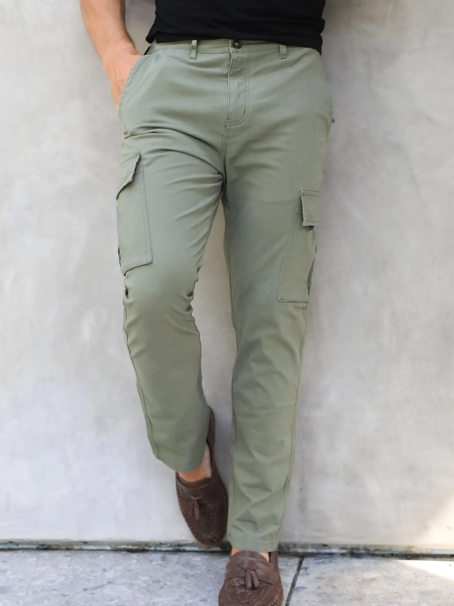 Cargo Trousers - Green sold by Blakely