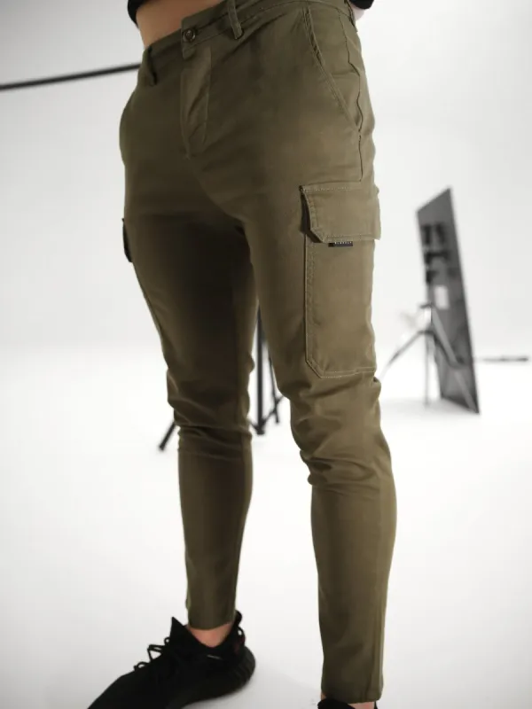 Cargo Trousers - Dark Khaki sold by Blakely
