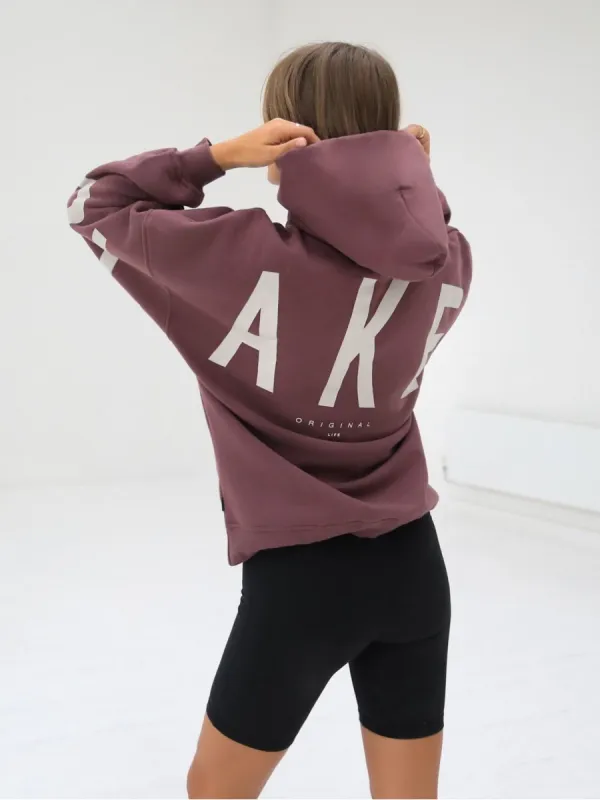 Life & Style Isabel Oversized Hoodie - Burgundy sold by Blakely