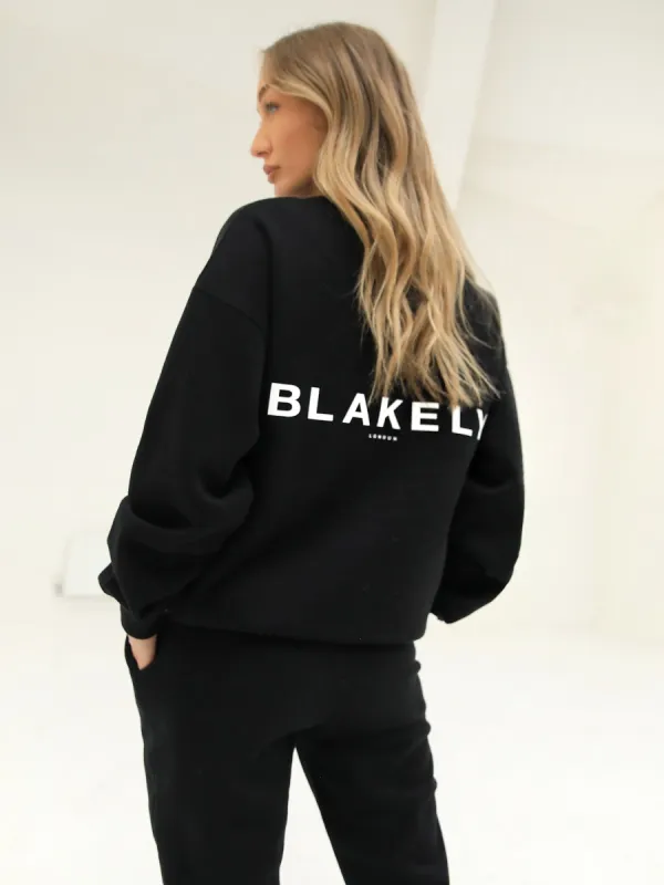 Blakely London Womens Oversized Jumper - Black sold by Blakely