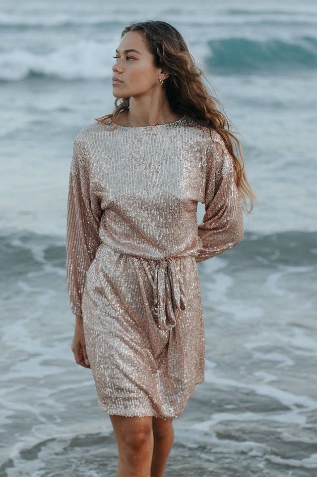 SKYWALKER SEQUIN DRESS - ORIGINAL ROSE GOLD sold by South of the Border product image thumbnail 2