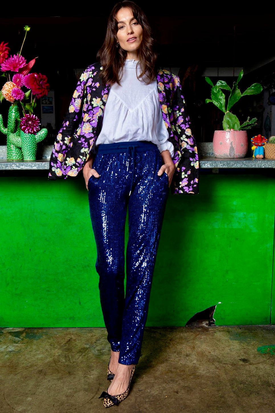 SPARKLE PANT : MIDNIGHT sold by South of the Border
