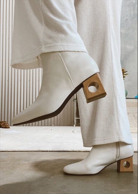 GIGI BOOT : WHITE sold by South of the Border