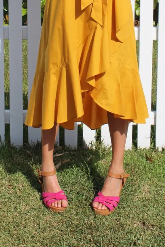 SAGE HEEL - PINK sold by South of the Border