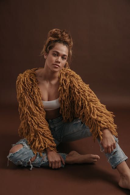 WOODSTOCK YETI SHRUG - MUSTARD sold by South of the Border product image thumbnail 2