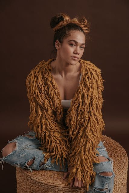 WOODSTOCK YETI SHRUG - MUSTARD sold by South of the Border product image thumbnail 3