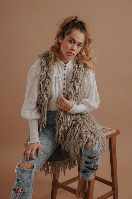 WOODSTOCK YETI VEST - MUSHROOM sold by South of the Border product image thumbnail 3