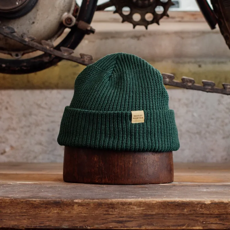 Cotton Watch Cap - Evergreen sold by Bradley Mountain