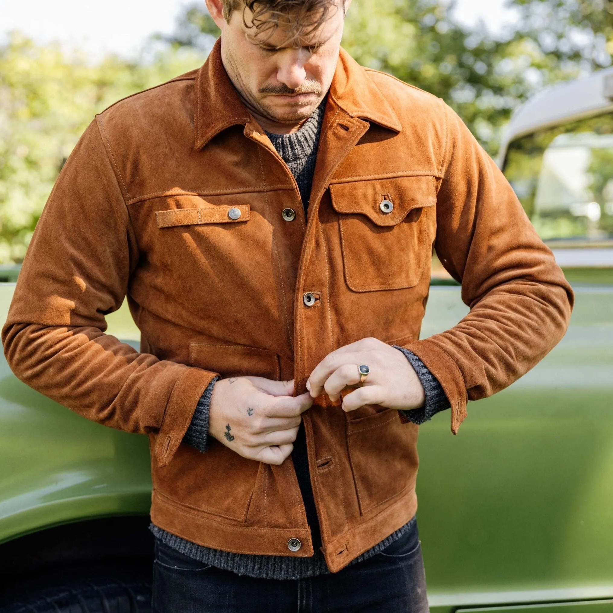Suede Cabin Jacket sold by Bradley Mountain product image thumbnail 3