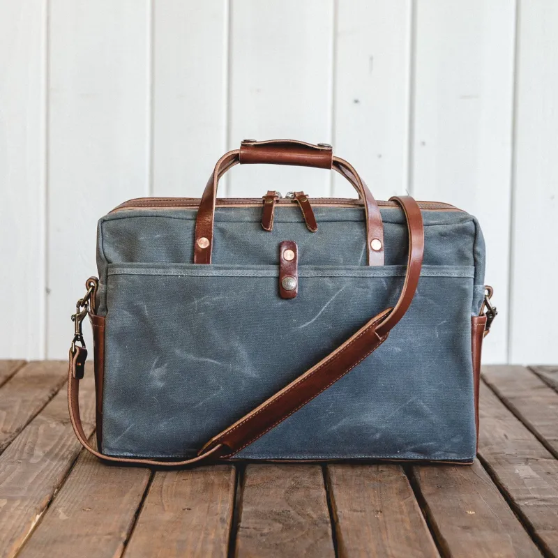 Courier Briefcase - Charcoal sold by Bradley Mountain