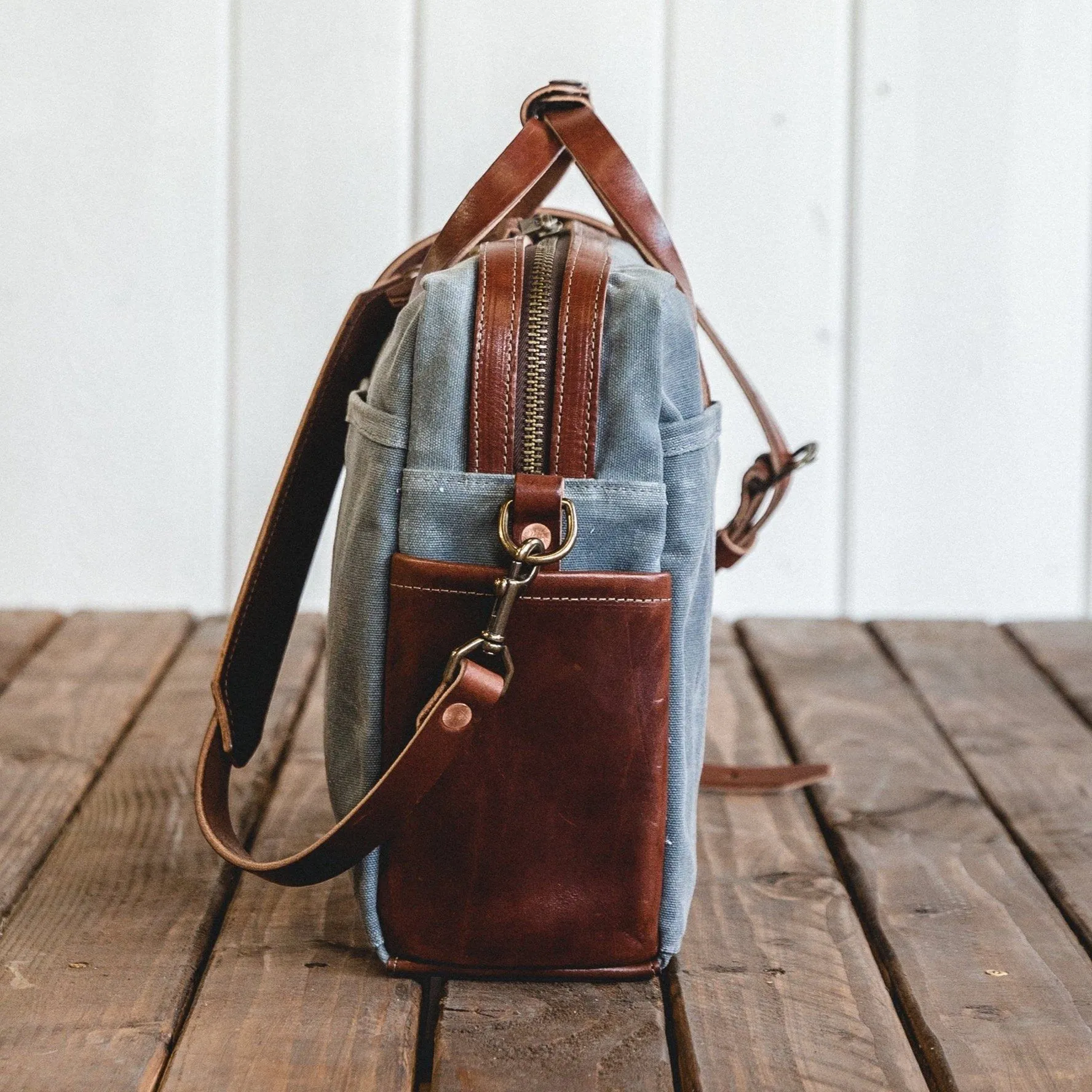 Courier Briefcase - Charcoal sold by Bradley Mountain product image thumbnail 2