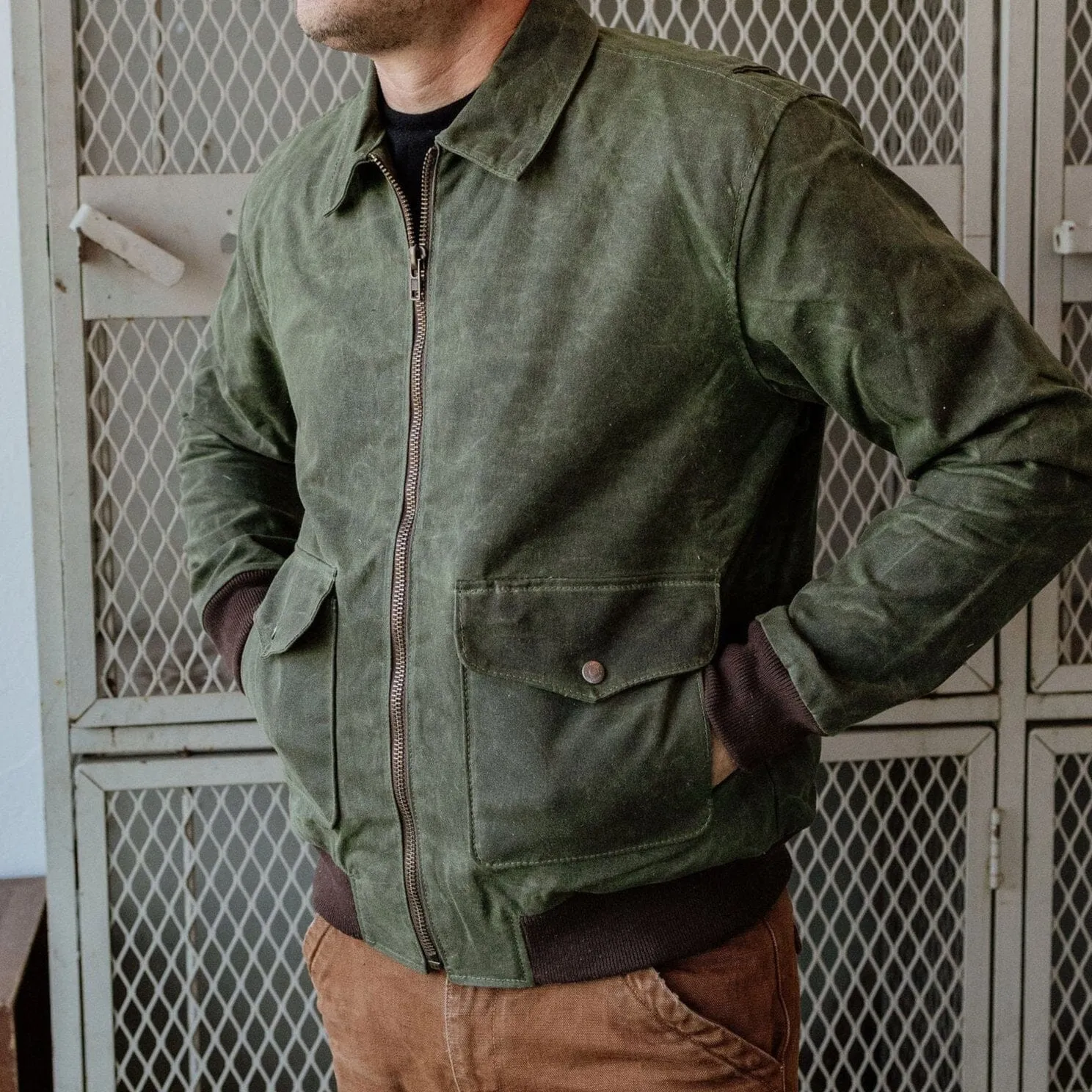 G-1 Waxed Bomber - Forest sold by Bradley Mountain product image thumbnail 3