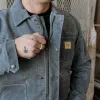 Cabin Jacket w/ Zipper - Charcoal sold by Bradley Mountain