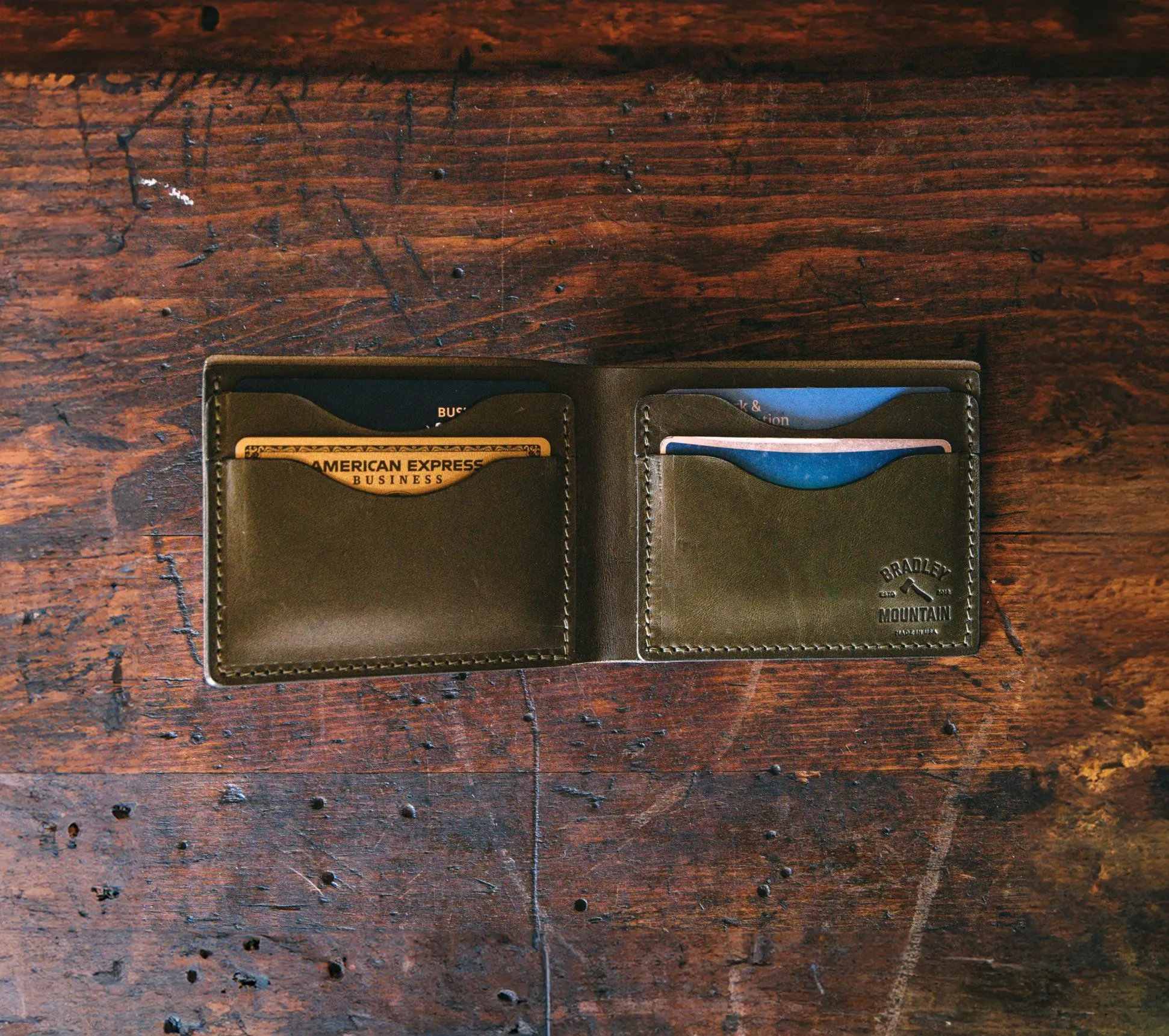 Adventure Billfold Wallet - Olive sold by Bradley Mountain product image thumbnail 2