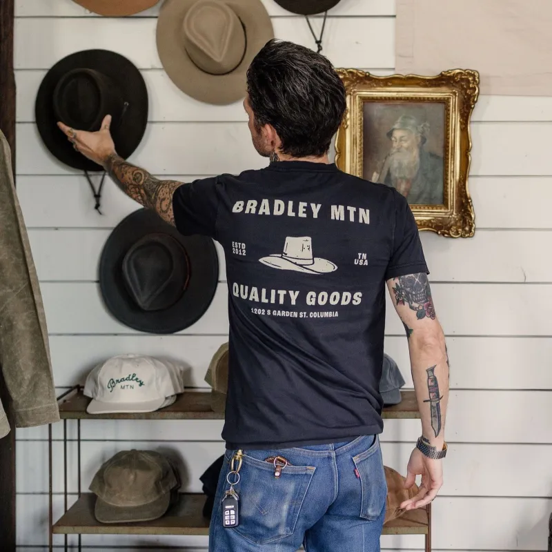 Cowboy Pocket Tee - Vintage Black sold by Bradley Mountain