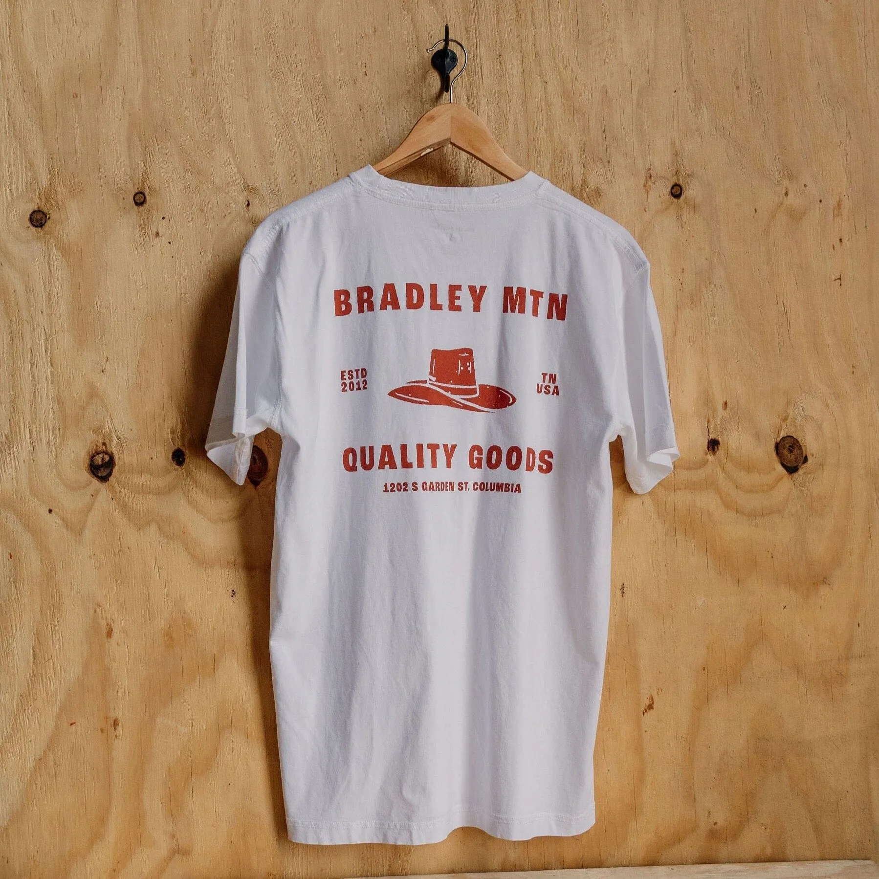 Cowboy Pocket Tee - White sold by Bradley Mountain
