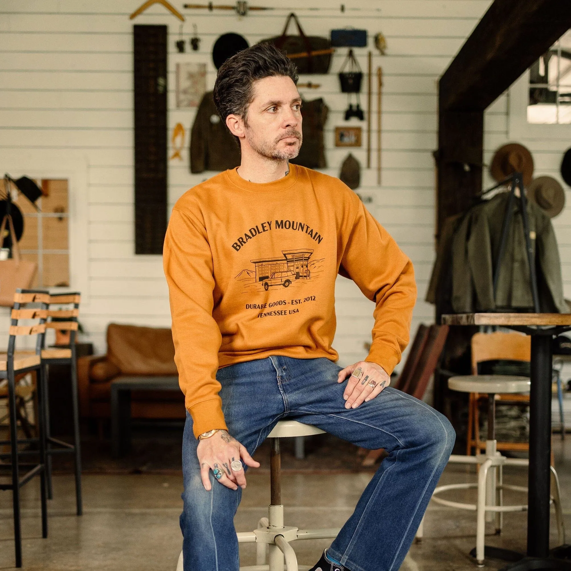 Gas Station Sweatshirt sold by Bradley Mountain product image thumbnail 2