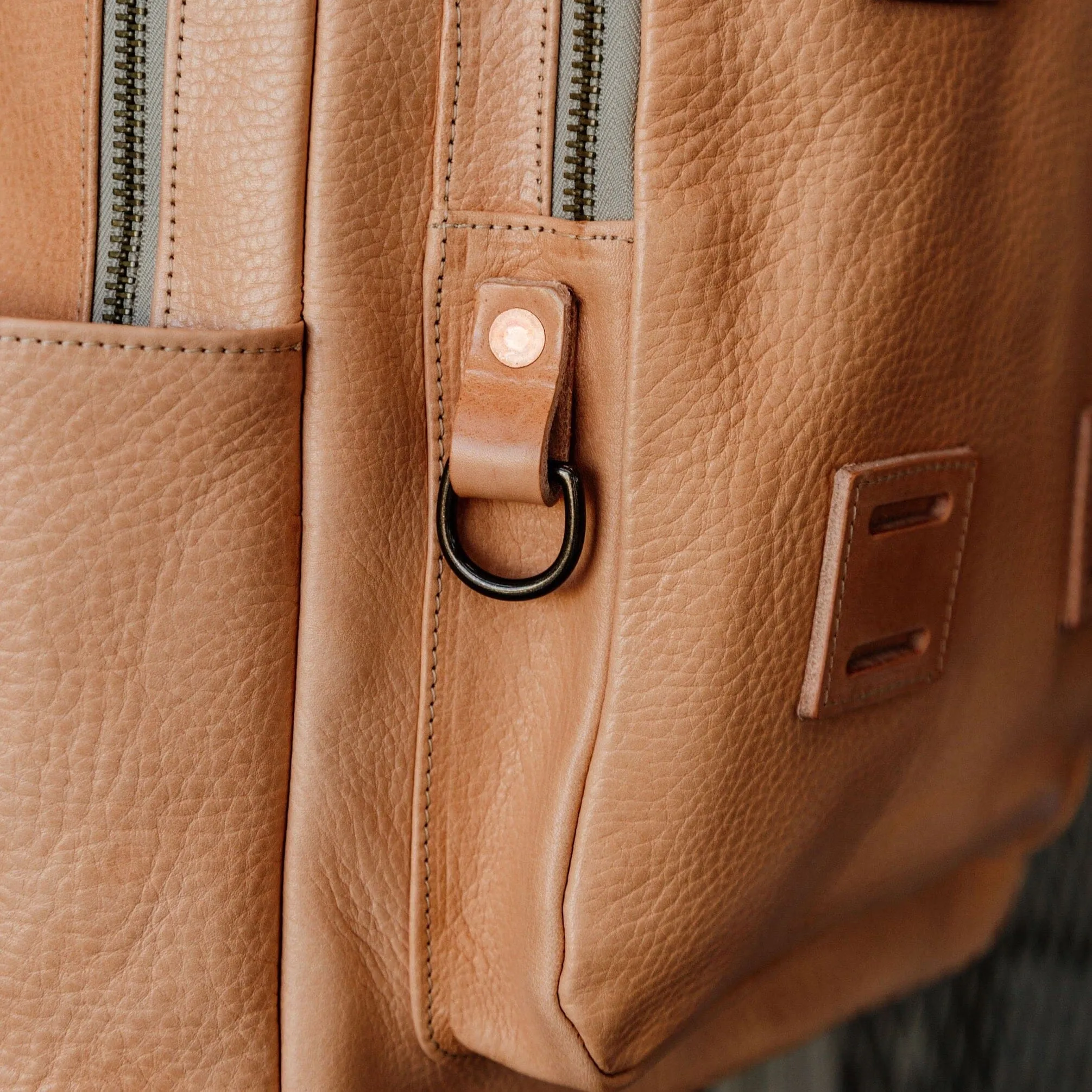 Leather Rover Backpack - Russet sold by Bradley Mountain product image thumbnail 3