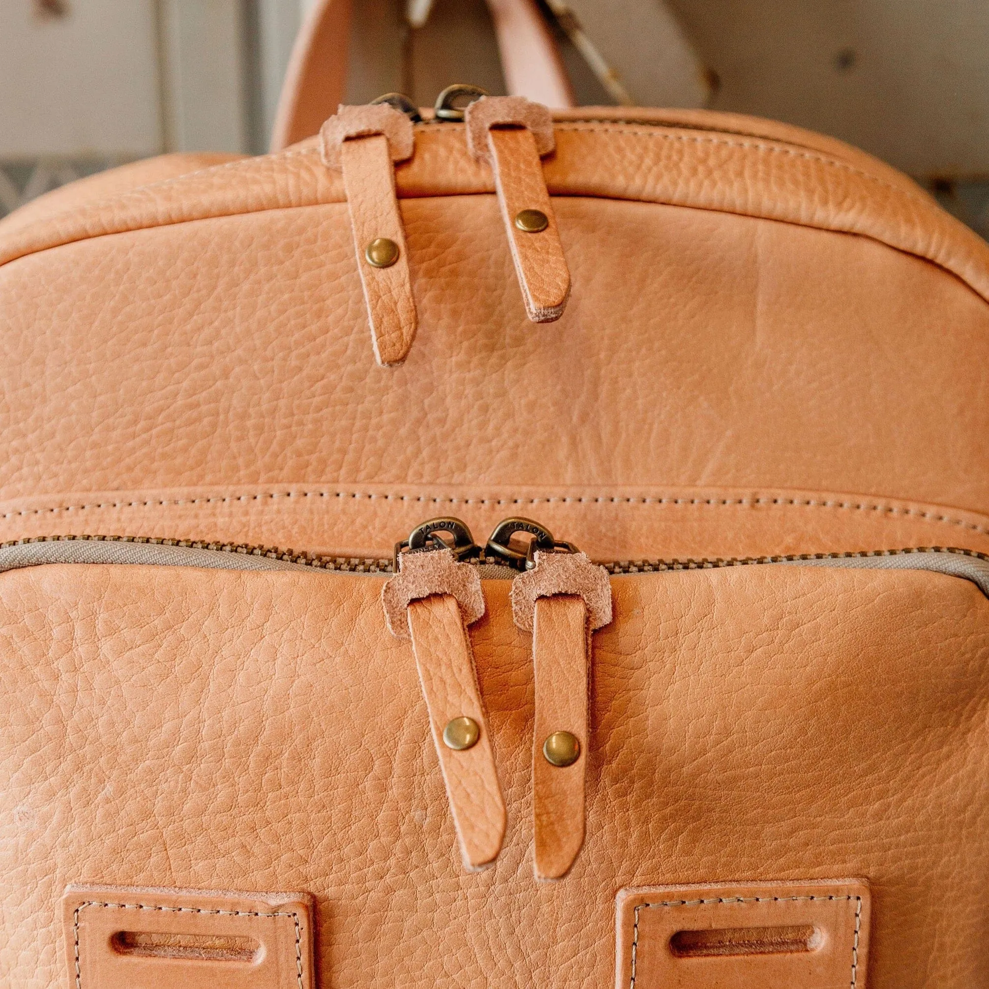 Leather Rover Backpack - Russet sold by Bradley Mountain product image thumbnail 4