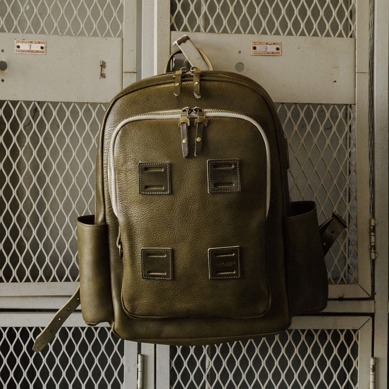 Leather Rover Backpack - Olive sold by Bradley Mountain