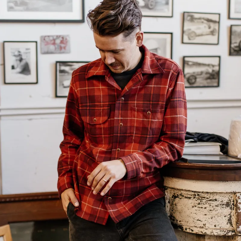 Flannel Workshirt - Cardinal sold by Bradley Mountain
