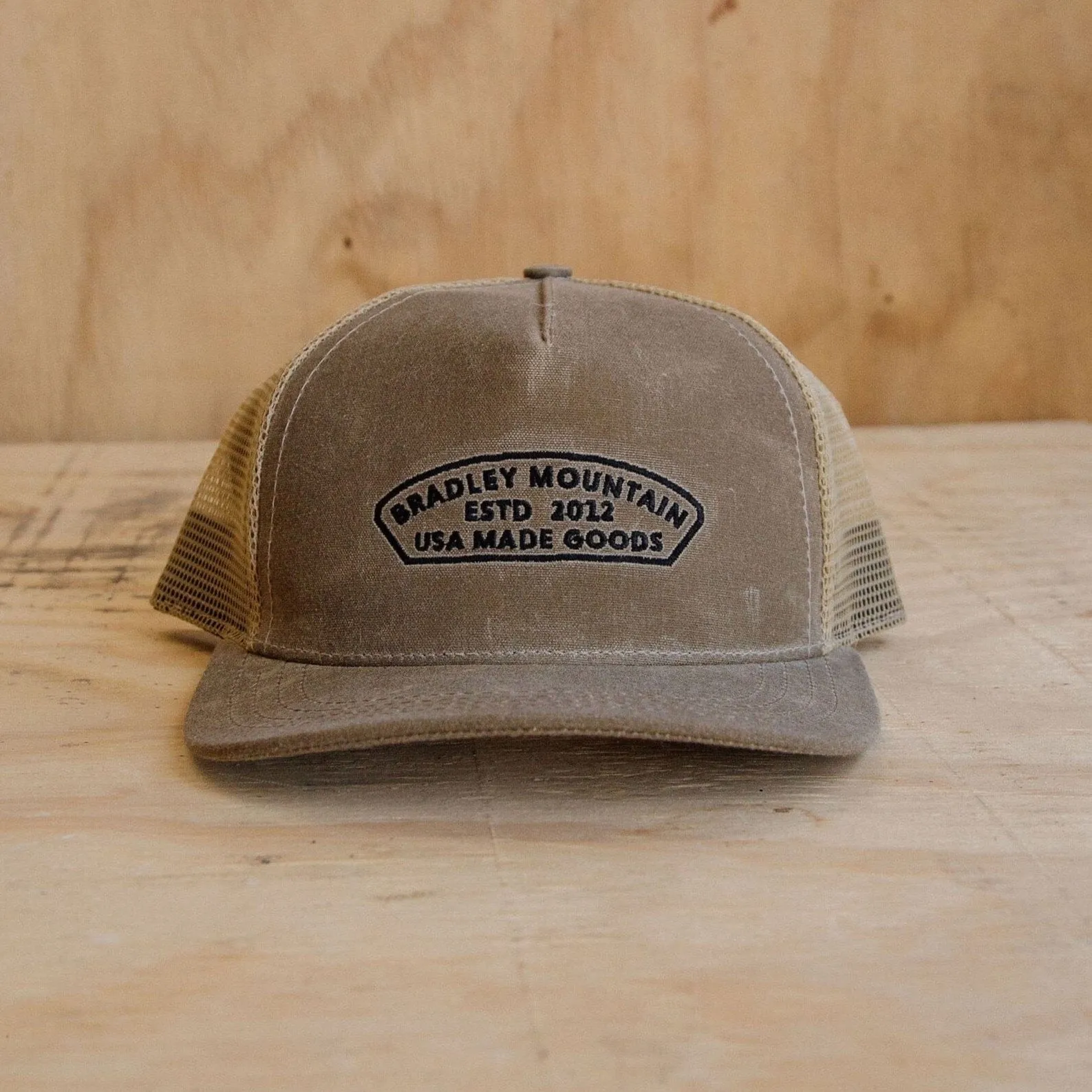 Arch Trucker Hat - Tan sold by Bradley Mountain