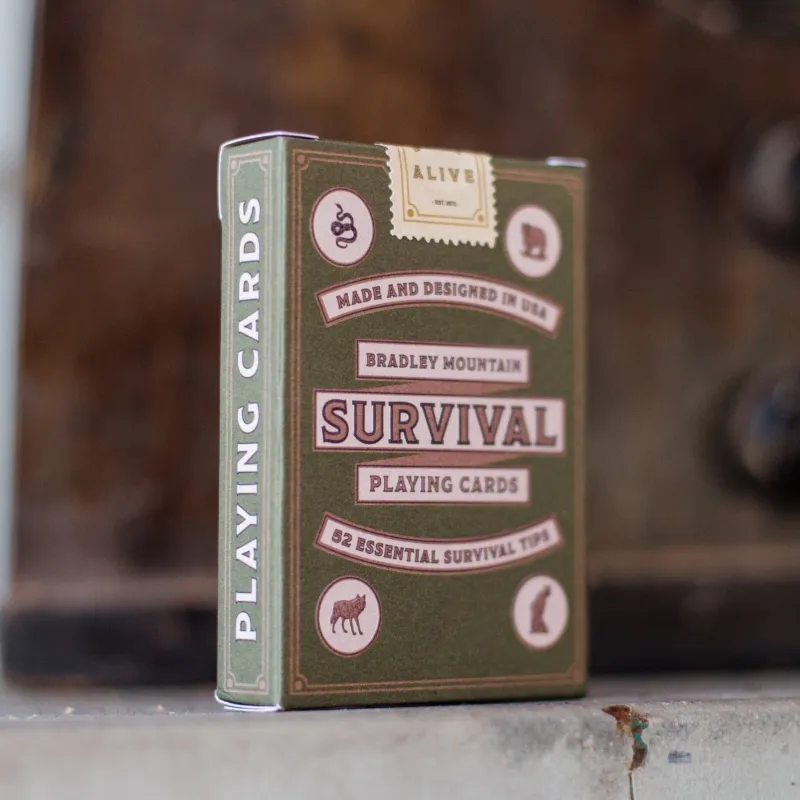 Survival Playing Cards - Green sold by Bradley Mountain