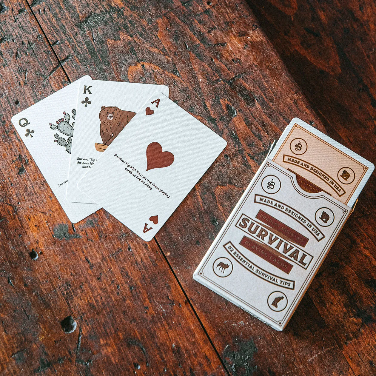 Survival Playing Cards - Cream sold by Bradley Mountain product image thumbnail 4
