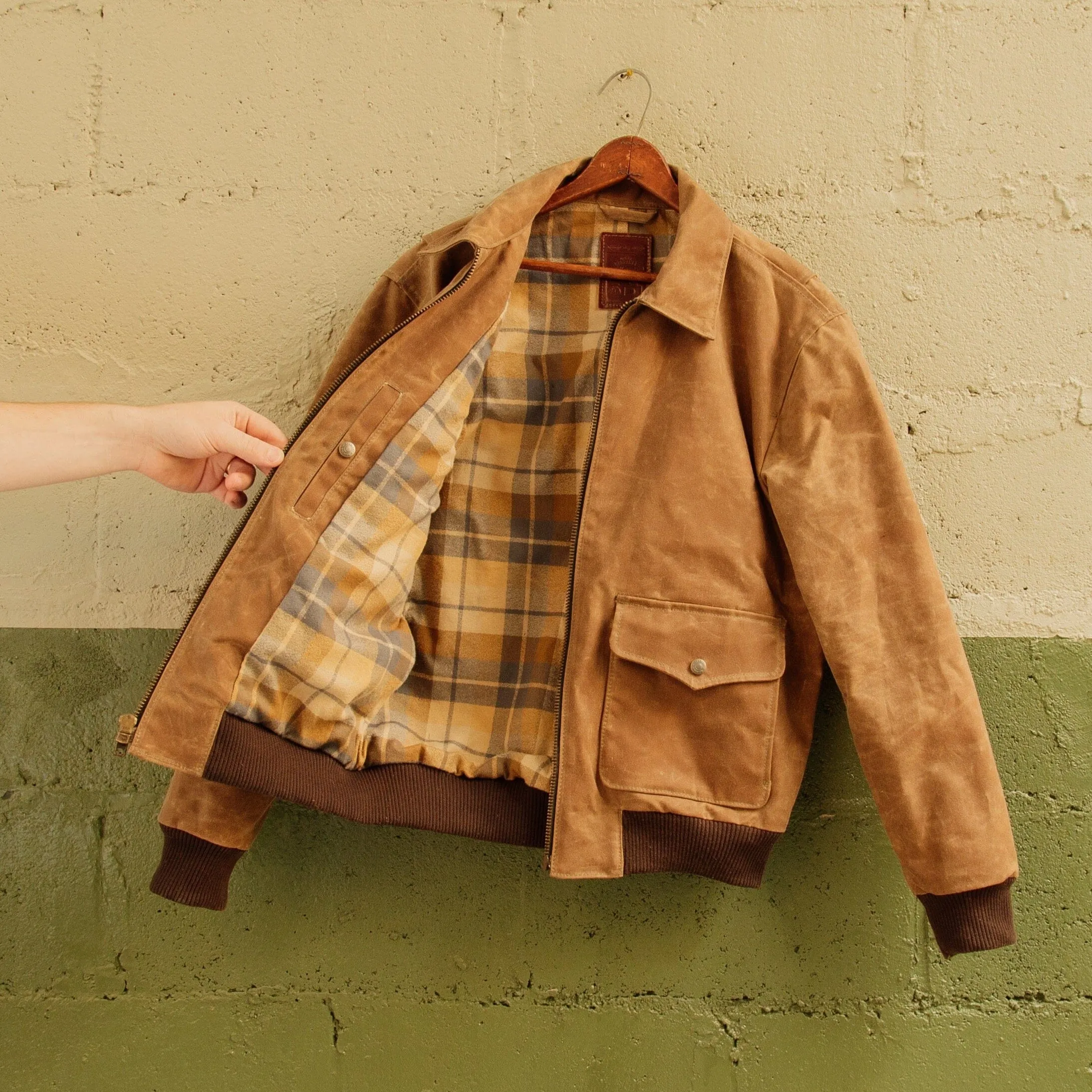 G-1 Waxed Bomber - Brush Brown sold by Bradley Mountain product image thumbnail 4