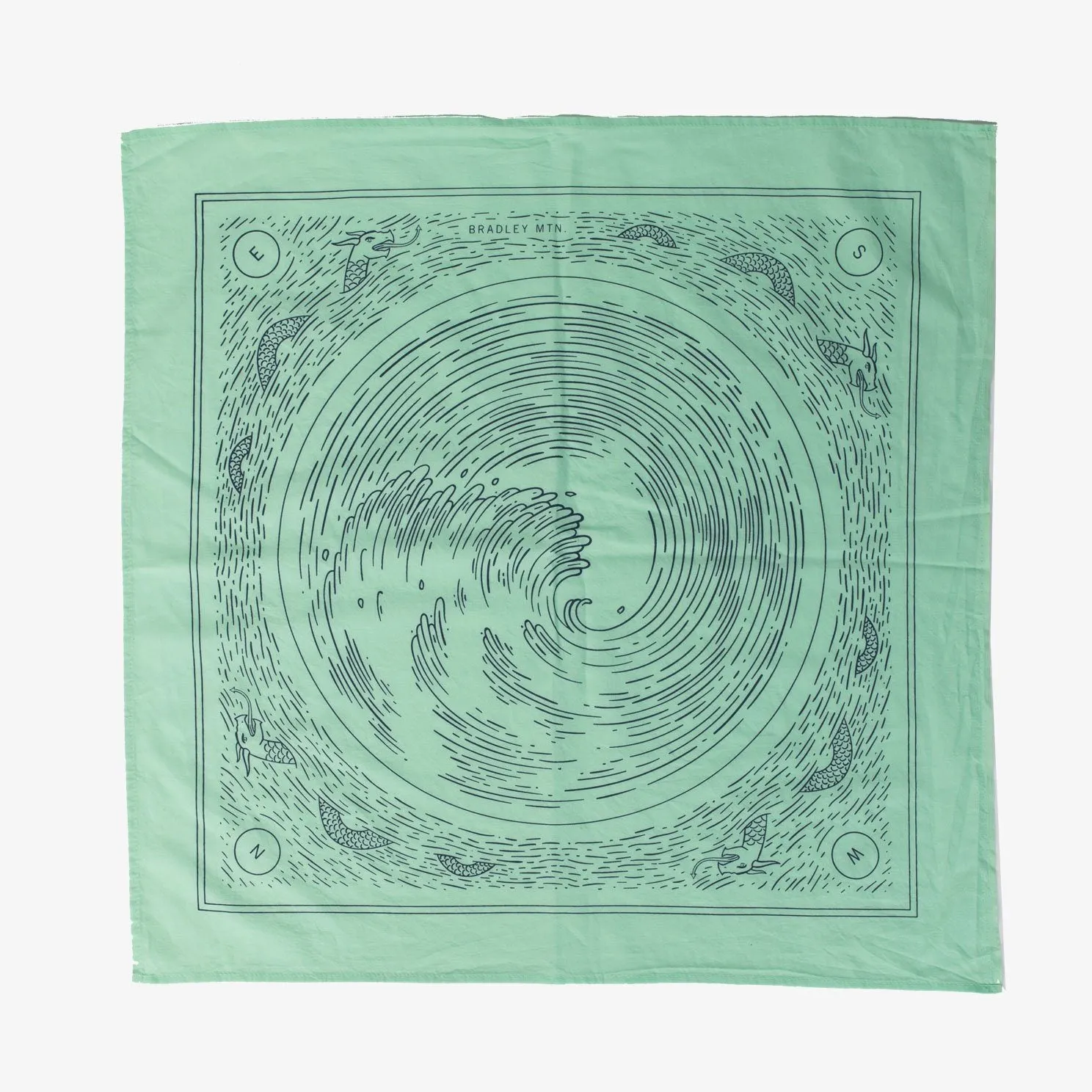 Sea Bandana - Japanese Selvedge - Teal sold by Bradley Mountain