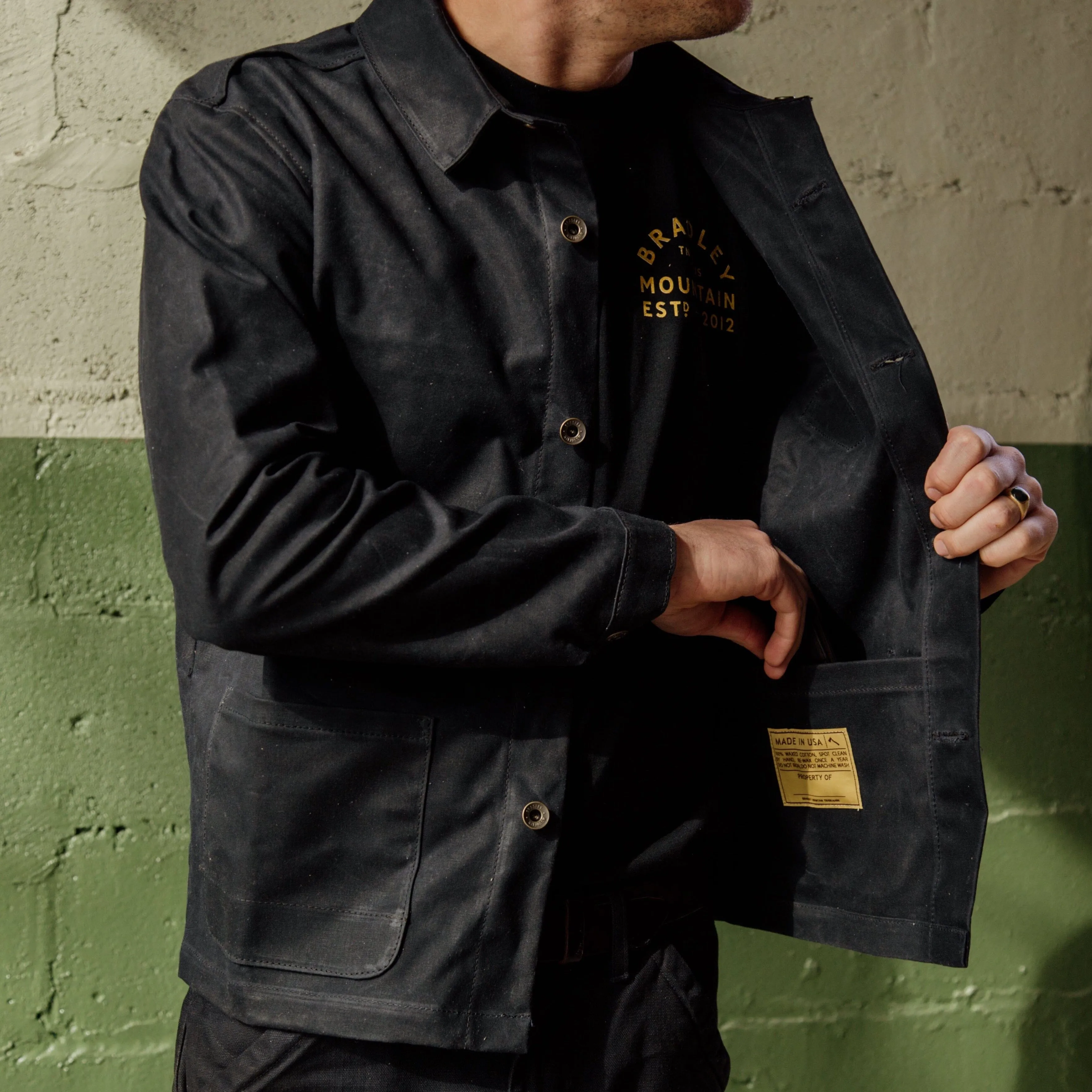 Edison Chore Coat - Black sold by Bradley Mountain product image thumbnail 5