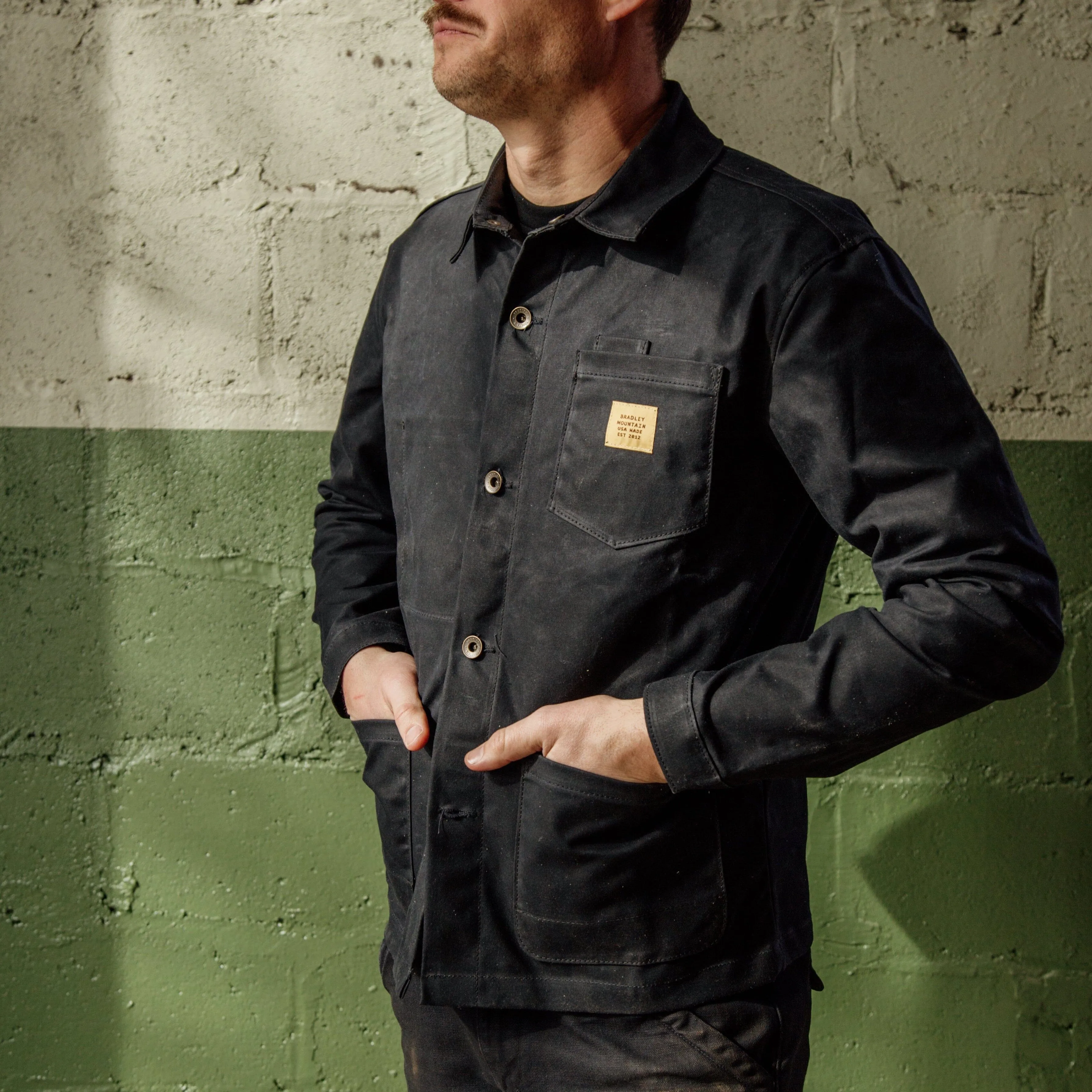 Edison Chore Coat - Black sold by Bradley Mountain product image thumbnail 4