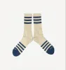 Heather Stripe Socks - Navy sold by Bradley Mountain